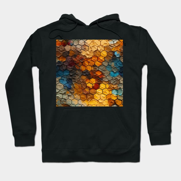 Abstract Honeycomb Hoodie by acrylicpainterr